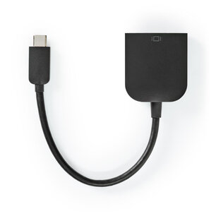 Nedis CCGP64852BK02 Usb-adapter Usb 3.2 Gen 1 Usb Type-câ„¢ Male Vga Female 15p 5 Gbps 0.20 M Rond Vernikkeld Pvc Zwart Polybag Nedis CCGP64852BK02 Usb-adapter Usb 3.2 Gen 1 Usb Type-câ„¢ Male Vga Female 15p 5 Gbps 0.20 M Rond Vernikkeld Pvc Zwart Polybag