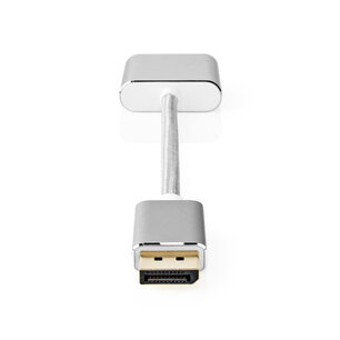 Nedis CCTB37250AL02 Displayport-kabel Displayport Male Dvi-d 24+1-pins Female 1080p Verguld 0.20 M Rond Gebreid Zilver Cover Window Box Nedis CCTB37250AL02 Displayport-kabel Displayport Male Dvi-d 24+1-pins Female 1080p Verguld 0.20 M Rond Gebreid Zilver Cover Window Box