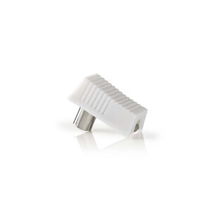 Nedis CSBW40995WT Iec (coax) -connector Male + Female - Gehoekt 2 Stuks Wit Nedis CSBW40995WT Iec (coax) -connector Male + Female - Gehoekt 2 Stuks Wit