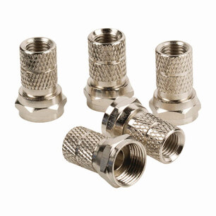 Nedis CSGB41903ME F-connector Male - Voor 5,5 Mm Kabels 5 Stuks Metaal Nedis CSGB41903ME F-connector Male - Voor 5,5 Mm Kabels 5 Stuks Metaal