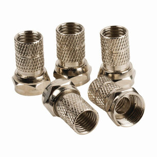 Nedis CSGB41906ME F-connector Male - Voor 7,0 Mm Kabels 5 Stuks Metaal Nedis CSGB41906ME F-connector Male - Voor 7,0 Mm Kabels 5 Stuks Metaal