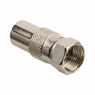 Nedis CSGB41953ME Satelliet- En Antenne-adapter F Female - Coax Male Metaal Nedis CSGB41953ME Satelliet- En Antenne-adapter F Female - Coax Male Metaal