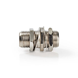 Nedis CSGP41939ME Coax-adapter F F-connector Female - F-connector Female Zilver Nedis CSGP41939ME Coax-adapter F F-connector Female - F-connector Female Zilver