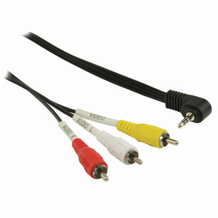 Nedis CVGB22400BK10 3,5 Mm Av-kabel 3,5 Mm Av Male - 3x Rca Male 1,0 M Zwart Nedis CVGB22400BK10 3,5 Mm Av-kabel 3,5 Mm Av Male - 3x Rca Male 1,0 M Zwart