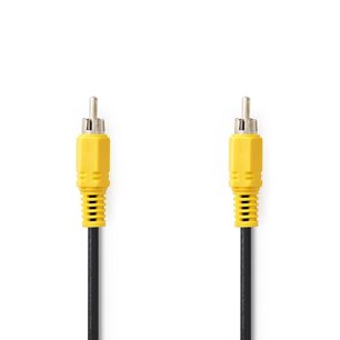 Nedis CVGL24100BK20 Composiet Videokabel Rca Male Rca Male Vernikkeld 480p 2.00 M Rond Pvc Zwart Label Nedis CVGL24100BK20 Composiet Videokabel Rca Male Rca Male Vernikkeld 480p 2.00 M Rond Pvc Zwart Label