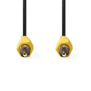 Nedis CVGP24100BK50 Composiet Videokabel Rca Male - Rca Male 5,0 M Zwart Nedis CVGP24100BK50 Composiet Videokabel Rca Male - Rca Male 5,0 M Zwart