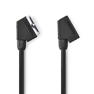 Nedis CVGP31011BK20 Scart-kabel Scart Male Scart Female Vernikkeld 480p 2.00 M Rond Pvc Zwart Envelop Nedis CVGP31011BK20 Scart-kabel Scart Male Scart Female Vernikkeld 480p 2.00 M Rond Pvc Zwart Envelop