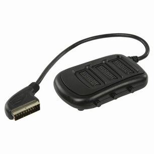 Nedis CVGP31835BK05 Schakelbare Scart-box Scart Male - 3x Scart Female 0,5 M Zwart Nedis CVGP31835BK05 Schakelbare Scart-box Scart Male - 3x Scart Female 0,5 M Zwart