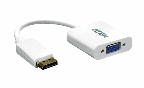 Aten VC925-AT Displayport Kabel Displayport Male - Vga Female 15-pins 0.15 M Wit Aten VC925-AT Displayport Kabel Displayport Male - Vga Female 15-pins 0.15 M Wit