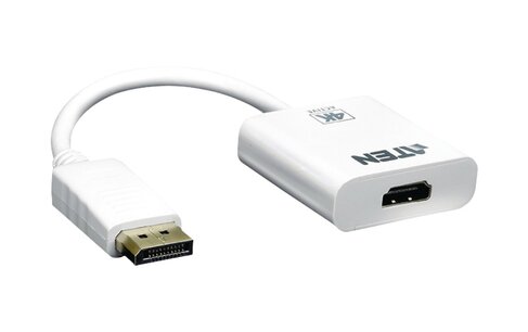 Aten VC986-AT Displayport Kabel Displayport Male - Hdmi-uitgang 0.15 M Wit Aten VC986-AT Displayport Kabel Displayport Male - Hdmi-uitgang 0.15 M Wit