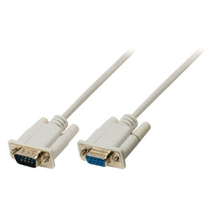 Valueline VLCP52010I150 Seriƫle Kabel Sub-d 9-pins Male - Sub-d 9-pins Female 15.0 M Ivoor Valueline VLCP52010I150 Seriƫle Kabel Sub-d 9-pins Male - Sub-d 9-pins Female 15.0 M Ivoor