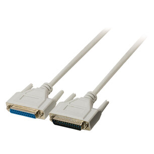 Valueline VLCP52110I100 Seriƫle Kabel Sub-d 25-pins Male - Sub-d 25-pins Female 10.0 M Ivoor Valueline VLCP52110I100 Seriƫle Kabel Sub-d 25-pins Male - Sub-d 25-pins Female 10.0 M Ivoor