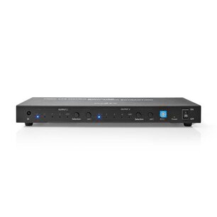 Nedis VMAT3482AT Hdmiâ„¢ Matrix-switch 2 X 4 Poort(en) 4x Hdmiâ„¢ Input 1x Optisch S/pdif / 2x 3,5 Mm / 2x Hdmiâ„¢ Output 4k@60hz 18 Gbps Afstandbestuurbaar Metaal Antraciet Nedis VMAT3482AT Hdmiâ„¢ Matrix-switch 2 X 4 Poort(en) 4x Hdmiâ„¢ Input 1x Optisch S/pdif / 2x 3,5 Mm / 2x Hdmiâ„¢ Output 4k@60hz 18 Gbps Afstandbestuurbaar Metaal Antraciet