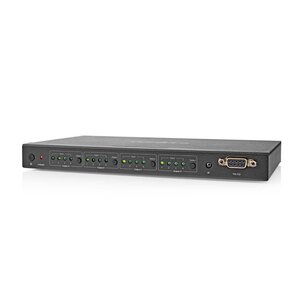 Nedis VMAT3494AT Hdmiâ„¢ Matrix-switch 4 X 4-poorts Poort(en) Dc Power / 1x Rs232 / 4x Hdmiâ„¢ Input 4x Hdmiâ„¢ Output 4k@60hz 18 Gbps Afstandbestuurbaar Metaal Zwart Nedis VMAT3494AT Hdmiâ„¢ Matrix-switch 4 X 4-poorts Poort(en) Dc Power / 1x Rs232 / 4x Hdmiâ„¢ Input 4x Hdmiâ„¢ Output 4k@60hz 18 Gbps Afstandbestuurbaar Metaal Zwart