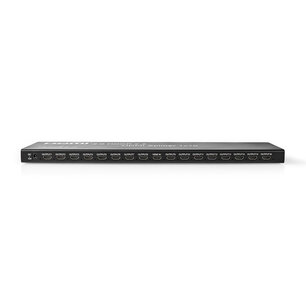 Nedis VSPL34716AT Hdmiâ„¢-splitter 16-poorts - 1x Hdmiâ„¢-ingang 16x Hdmiâ„¢-uitgang 4k2k@60fps / Hdcp2.2 Nedis VSPL34716AT Hdmiâ„¢-splitter 16-poorts - 1x Hdmiâ„¢-ingang 16x Hdmiâ„¢-uitgang 4k2k@60fps / Hdcp2.2