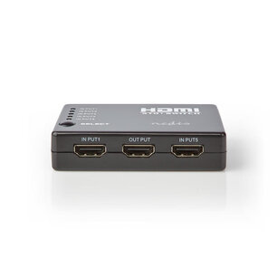 Nedis VSWI3455BK Hdmi-schakelaar 5 Poorten 5x Hdmi-ingang 1x Hdmi-uitgang 1080p Abs Antraciet Doos Nedis VSWI3455BK Hdmi-schakelaar 5 Poorten 5x Hdmi-ingang 1x Hdmi-uitgang 1080p Abs Antraciet Doos