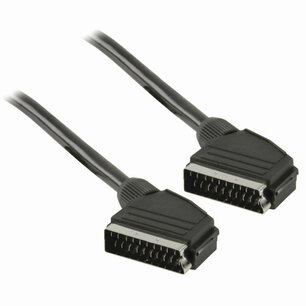 Nedis CVGB31000BK20 Scart-kabel Scart Male - Scart Male 2,0 M Zwart Nedis CVGB31000BK20 Scart-kabel Scart Male - Scart Male 2,0 M Zwart