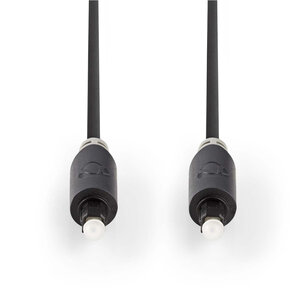 Nedis CABW25000AT20 Optische Audiokabel Toslink Male - Toslink Male 2,0 M Antraciet Nedis CABW25000AT20 Optische Audiokabel Toslink Male - Toslink Male 2,0 M Antraciet