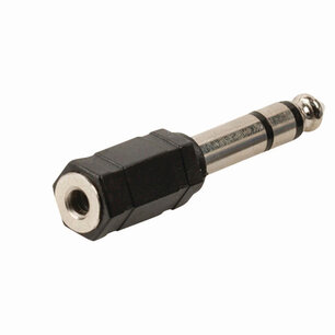 Nedis CAGB23930BK Stereo-audioadapter 6,35 Mm Male - 3,5 Mm Female Zwart Nedis CAGB23930BK Stereo-audioadapter 6,35 Mm Male - 3,5 Mm Female Zwart