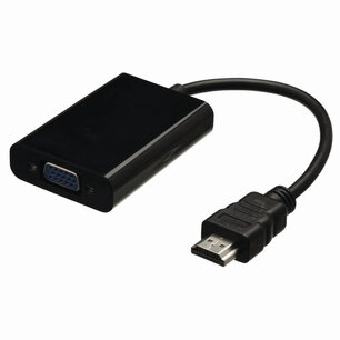 Nedis CCGB34900BK02 Hdmiâ„¢- Vga-kabel Hdmiâ„¢-connector - Vga Female 0,2 M Zwart Nedis CCGB34900BK02 Hdmiâ„¢- Vga-kabel Hdmiâ„¢-connector - Vga Female 0,2 M Zwart