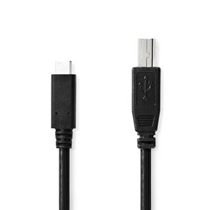 Nedis CCGB60650BK20 Usb-kabel Usb 2.0 Usb-câ„¢ Male Usb-b Male 480 Mbps Vernikkeld 2.00 M Rond Pvc Zwart Doos Nedis CCGB60650BK20 Usb-kabel Usb 2.0 Usb-câ„¢ Male Usb-b Male 480 Mbps Vernikkeld 2.00 M Rond Pvc Zwart Doos