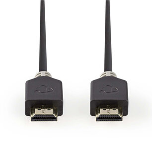 Nedis CVBW34000AT10 High Speed Hdmiâ„¢-kabel Met Ethernet Hdmiâ„¢-connector - Hdmiâ„¢-connector 1,0 M Antraciet Nedis CVBW34000AT10 High Speed Hdmiâ„¢-kabel Met Ethernet Hdmiâ„¢-connector - Hdmiâ„¢-connector 1,0 M Antraciet